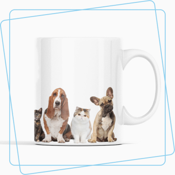 Honden en katten mok