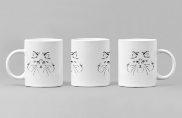 Mockup of an 11 oz coffee mug from three different angles 27883 2