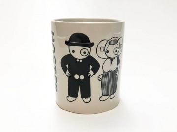 Mok met Leuntje & Merien en de tekst Hoster Nokke