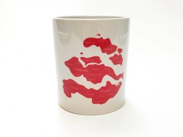 Mok met Zeeland kaart