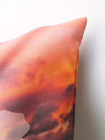 Outdoor kussen roze Zeeuws wapen