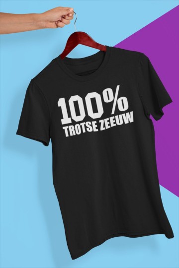 T-shirt 100% trotse Zeeuw