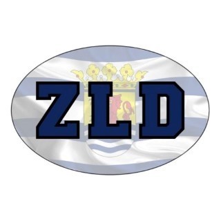 Auto sticker Zeeuwse vlag ZLD