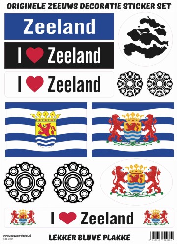 Origineel stickers set Zeeland