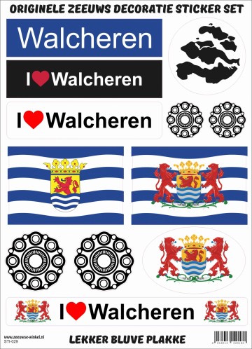 Origineel stickers set Walcheren