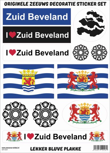 Origineel stickers set Zuid-Beveland