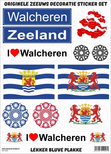 Sticker set Zeeland