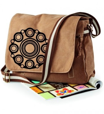 Canvas schoudertas Zeeuwse knop sahara