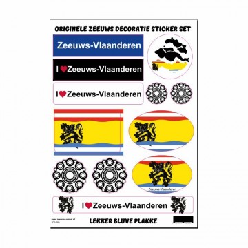 Sticker set Zeeuws vlaanderen