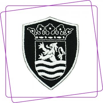 Zeeuwse wapen patch zwart