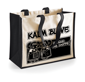 Jute Shopper Leuntje&Merien zwart